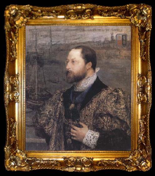 framed  Jules Bastien-Lepage Albert Edward Prince of Wales (mk25), ta009-2